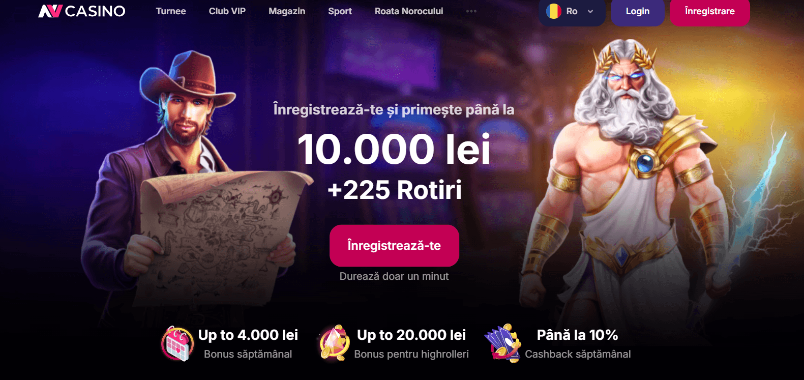 nv casino online romania bonus de bun venit