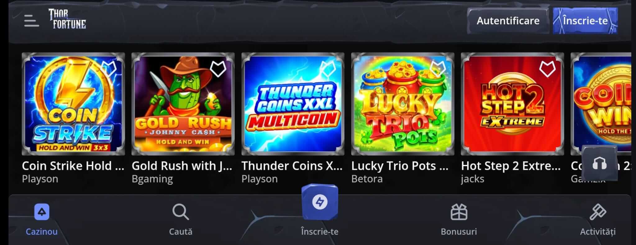 thor fortune casino online romania
